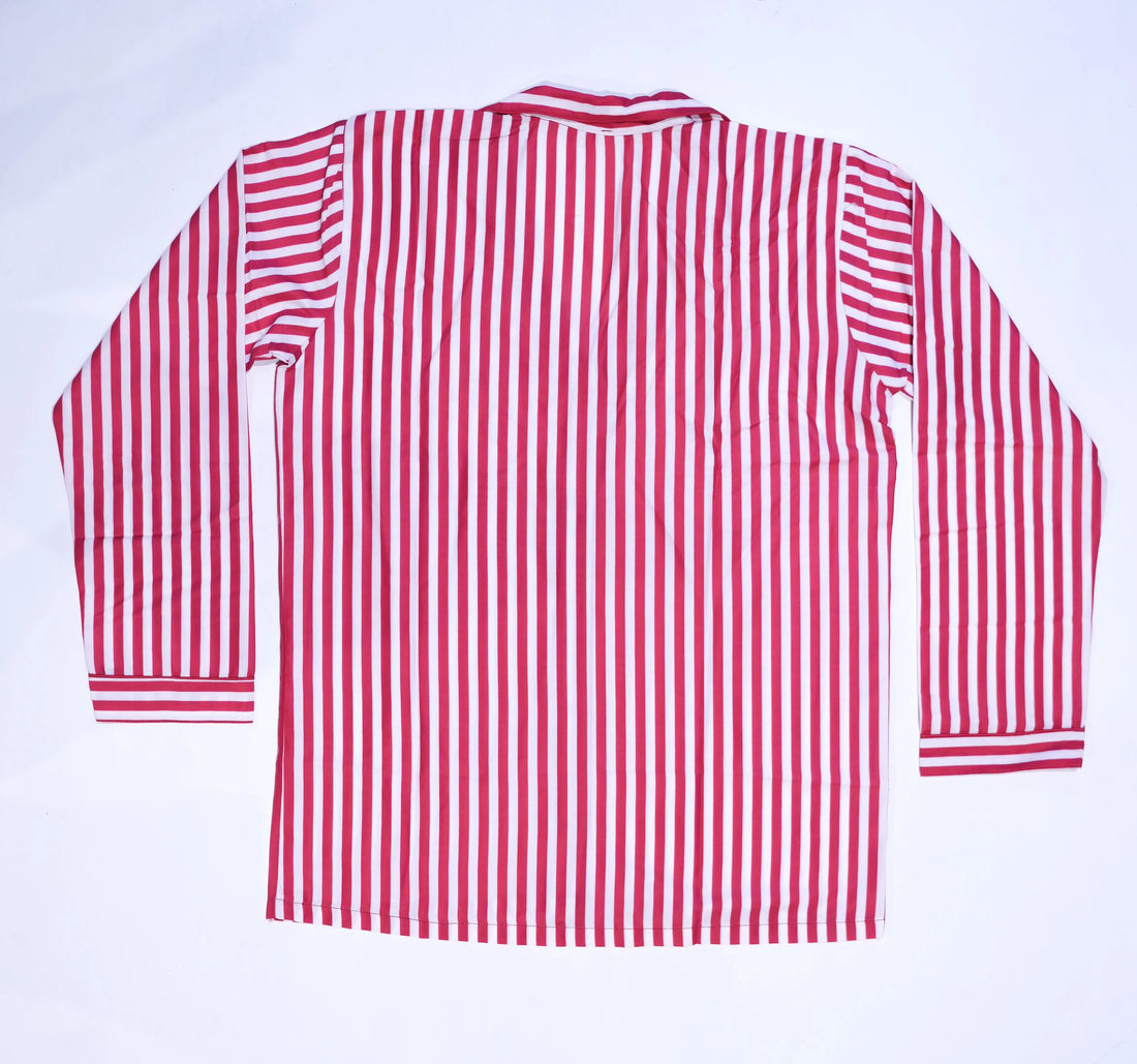 Pink Multi-Lines Sleep Suit for Women